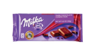 Milka Zarthreb Dark Chocolate Bar 3.5oz 23ct